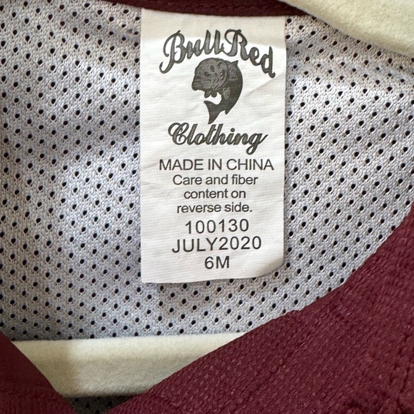 Bull Red
Baby Boys PFG Vented Fishing Shirt Button Up One Piece  maroon 6 months - Picture 8 of 8